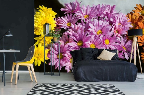 Vlies Fototapete - Blühende Frühlingsblumen 375 x 250 cm